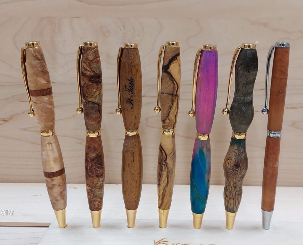 Penne in legno pregiato
